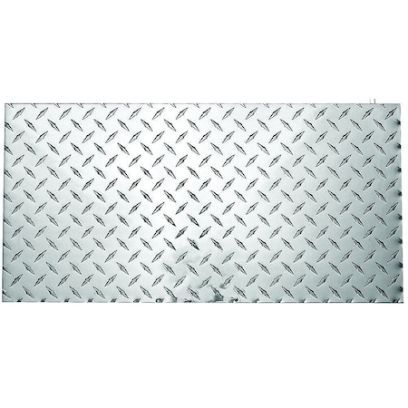 4221BC 24 In. X 12 In. Diamond Plate 1/10 Gauge Polished Aluminum Finish
